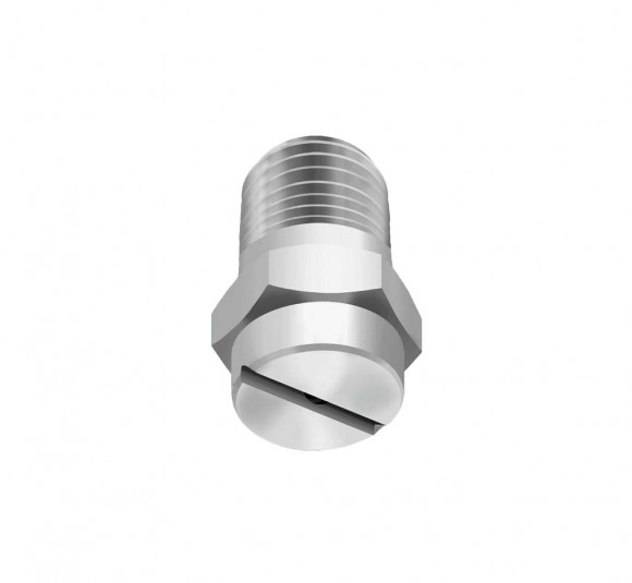 Плоскоструйная форсунка, 1/8 BSPT, латунь Плоскоструйная форсунка, 1/8 BSPT, латунь