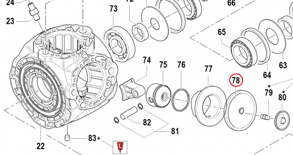 Мембрана насоса Ø125 (VITON) насоса APS141 (замена арт.1800010300)