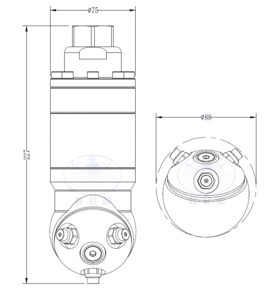 Насадка для мойки емкостей CC5-3-1.0-304SS-1/2"BSPP Насадка для мойки емкостей CC5-3-1.0-304SS-1/2"BSPP