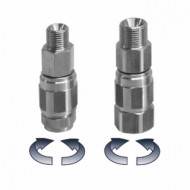 Поворотное соединение прямое G1/4M-G1/4F Nickel