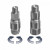 Поворотное соединение прямое G1/4M-G1/4F Nickel