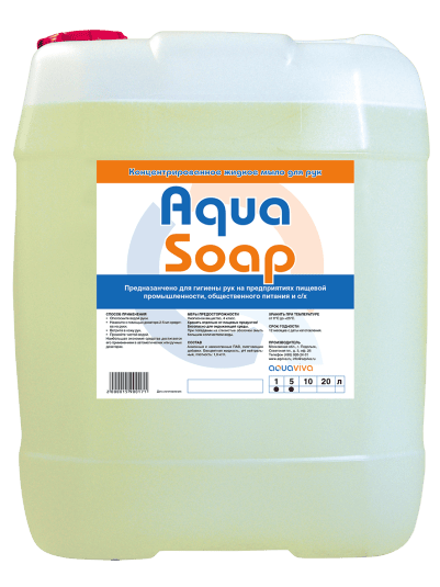 Жидкое мыло для рук Aqua Soap 1л Жидкое мыло для рук Aqua Soap 1л