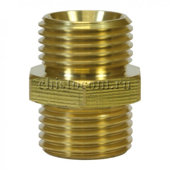 Ниппель двойной 1/4"-1/4" латунь