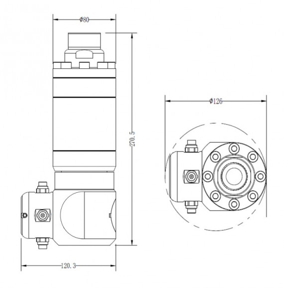 Насадка для мойки емкостей MP200-2-1.5-360°-316LSS- 3/4"BSPP