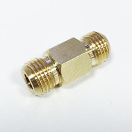 Ниппель двойной 1/4"-1/4" латунь удлиненный (57040)