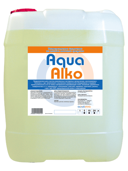 Щелочное не пенное моющее средство Aqua Alko- 10л