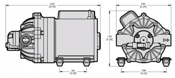 Насос мембранно-поршневой Comet® серия EVERFLO EF 7000 (26,5 л/мин; 4,1 бар) 24V Насос мембранно-поршневой Comet® серия EVERFLO EF 7000 (26,5 л/мин; 4,1 бар) 24V
