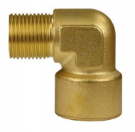 Переходник (угловой) 1/4внут - 1/4внеш, 350bar, латунь