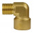 Переходник (угловой) 1/4внут - 1/4внеш, 350bar, латунь