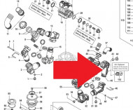 Всасывающий корпус насоса BPS260 (замена арт.3214005800B)