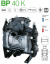 Насос мембранный Comet® серия BP40 (43,3 л/мин; 15 бар); гладкий/шпонка d 30