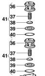 Клапан в сборе насоса BP 20/15 (1х4)