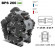Насос мембранный Comet® серия ВPS260 NBR40 (249 л/мин; 20 бар); ВОМ 1"3/8 - вал d25 внутрен./шпонка