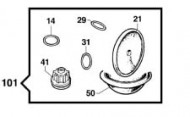 Ремкомплект насоса серии BP 105/125: мембрана NBR (KIT101)