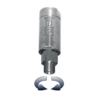 Поворотное устройство, прямое (нерж); 1/4"ш-1/4"г Поворотное устройство, прямое (нерж); 1/4"ш-1/4"г