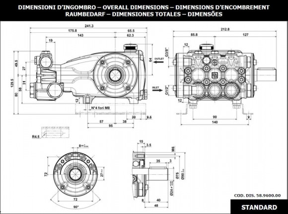 Насос плунжерный Interpump Evolution E2B2014