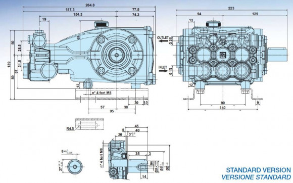 Насос плунжерный Interpump Evolution E3B2515
