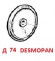 Мембрана насоса Ø 74 (DESMOPAN) насоса BP20/15; MC/MP/APS31/41