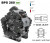 Насос мембранный Comet® серия ВPS260 (249 л/мин; 20 бар); ВОМ 1"3/8 - вал d25 внутрен./шпонка