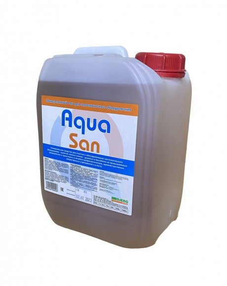 Универсальный гель для сантехнического оборудования Aqua San 5л Универсальный гель для сантехнического оборудования Aqua San 5л