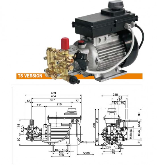 Насос плунжерный MTP AXR 9/140 TSI с эл. двигателем 2,9 Квт 220 В Насос плунжерный MTP AXR 9/140 TSI с эл. двигателем 2,9 Квт 220 В