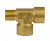 Тройник 3/8внеш-3/8внут-3/8внут, 350bar, латунь