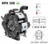 Насос мембранный Comet® серия ВPS300 (295 л/мин; 20 бар); ВОМ 1"3/8 - вал d25 внутрен./шпонка Насос мембранный Comet® серия ВPS300 (295 л/мин; 20 бар); ВОМ 1"3/8 - вал d25 внутрен./шпонка