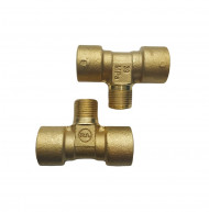 Тройник гайка 3/8";штуцер 3/8"гайка 3/8" (Г-Г)+(Ш)
