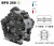 Насос мембранный Comet® серия ВPS260 D (249 л/мин; 20 бар); вал ВОМ 1"3/8