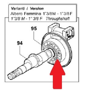 Крышка задняя насоса APS101- APS121