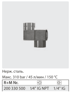 Вращающийся фитинг для форсунки 360 гр.1/4г-1/4 г