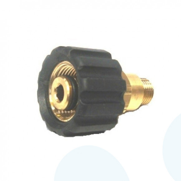 Переходник M22x1,5гайка - 3/8внеш, 400bar, латунь